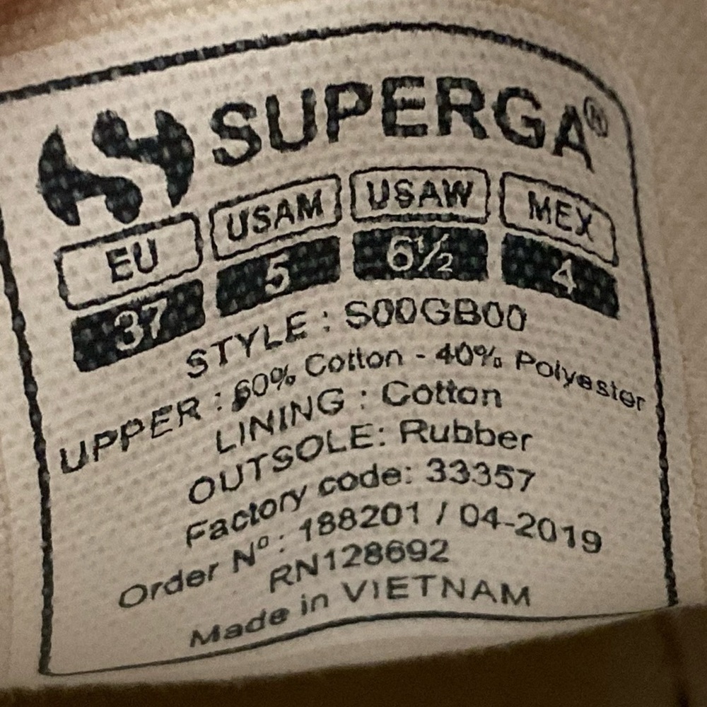 Superga Unisex Snake Print Platform Sneakers Shoes Size US Men's 5 & Womens 6.5 - Picture 11 of 11